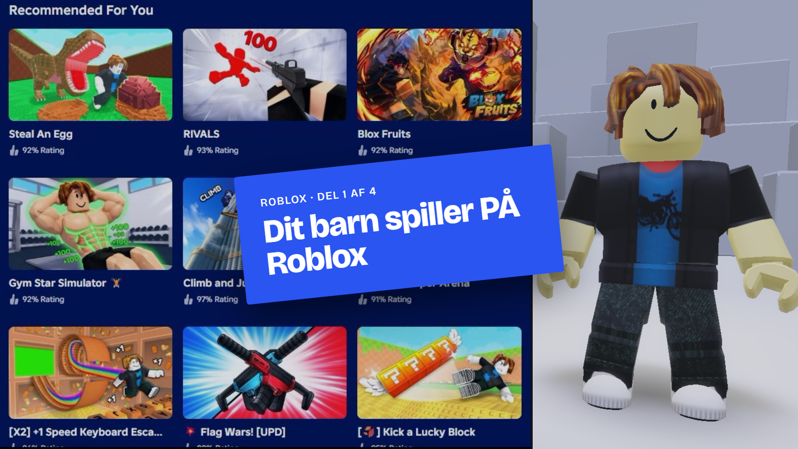 Roblox, del 1 af 4: Dit barn spiller PÅ Roblox